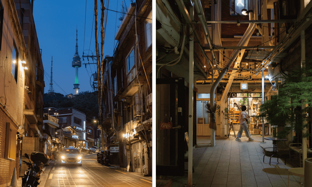 a sun-set emerging Sinheung Market