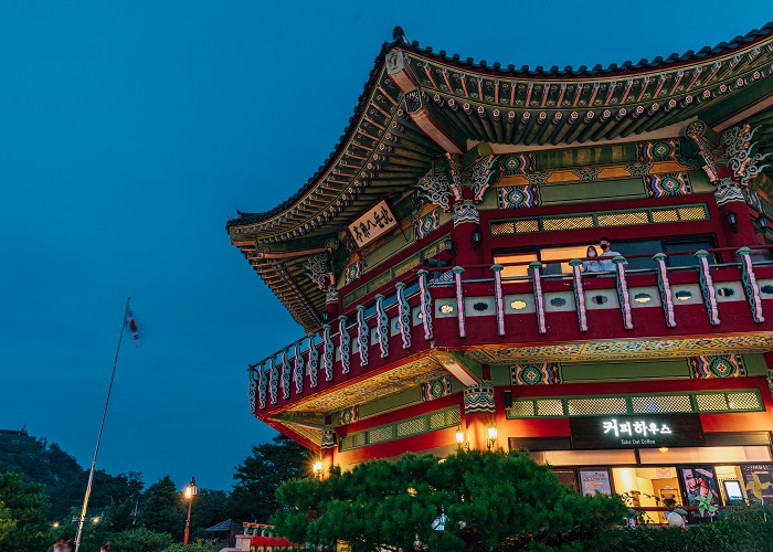 Bugaksan Mountain at Night