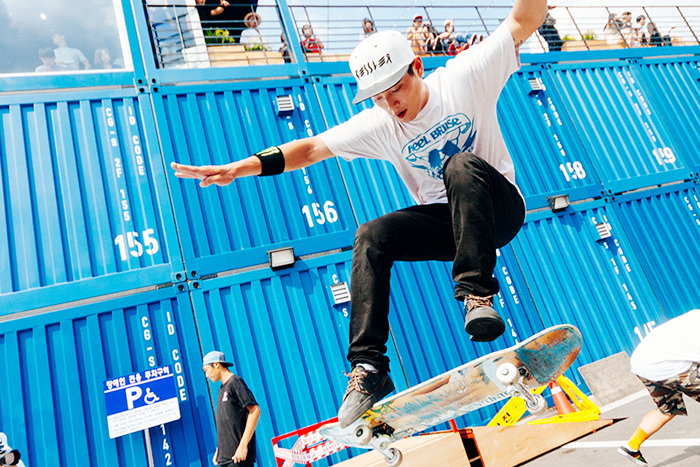 Seoul's Complex Cultural Spaces: A skateboarder at Common Ground